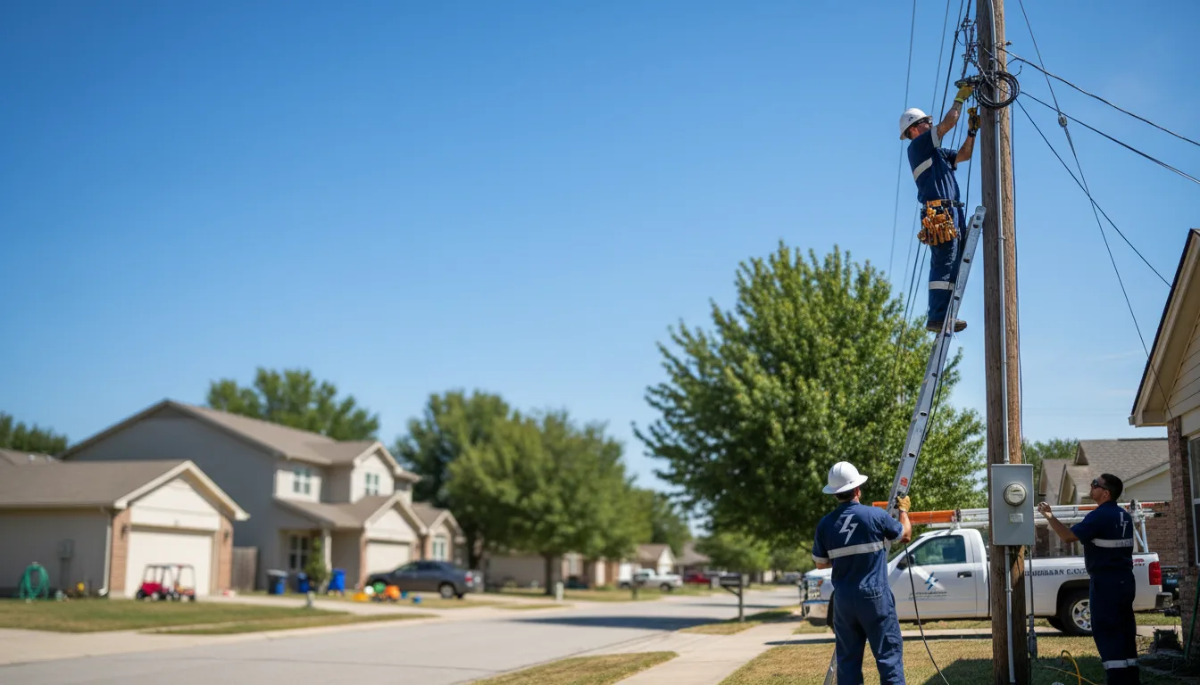 Residential electrician providing installation services in Hahira, GA
